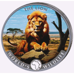 NEU* 1 oz Kongo 2025 COLOR - LÖWE / LION - Silber -...