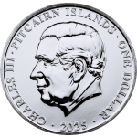 NEU* 1 oz Pitcairn 2025 BU - FLAMMEN-KAISERFISH - Flame Angelfish - Marine Life Kollektion - silber 2 NZ$