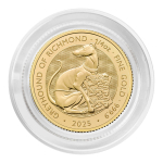 NEU* 1/4 oz Gold UK 2025 BU - GREYHOUND of Richmond - Königlicher Windhund - Royal Tudor Beasts - Großbritannien Gold 25 Pfd.
