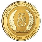 NEU* 1 oz Gold Der Tiefsee-KRAKEN farbig 2024 - Das Monster der Tiefsee - Antigua & Barbuda EC8 - Silber Proof in Box 10$