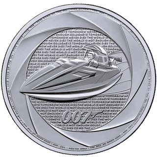 NEU* 1 oz UK 2025 BU - BOND007 -  - Sechs Jahrzehnte 007 - Silber 3. Ausgabe - Bond in den 60ern - Six Decades of 007