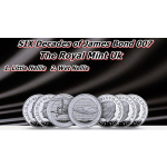 NEU* 1 oz UK 2025 BU - BOND007 -  - Sechs Jahrzehnte 007 - Silber 3. Ausgabe - Bond in den 60ern - Six Decades of 007