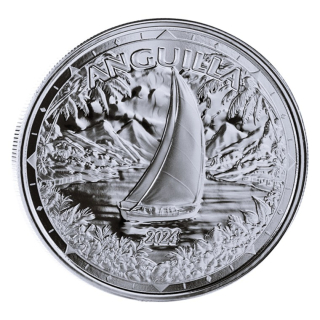 NEU* 1 oz Anguilla 2024 BU - SEGELSCHIFF / Sailing Ship - EC8 -Karibikinseln  - 2 $