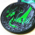 NEU*** 1 oz  Kupfer Round - ALIEN Invasion Ausserirdische & Baum des Lebens - 2-seitiges GLOW-in-the-DARK - Nachtleuchtend