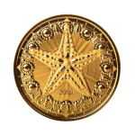NEU*  1 oz Gold Montserrat 2024 BU - SEESTERN STARFISH -...
