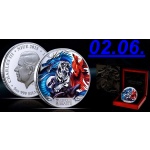 5 oz Niue 2025 Proof Color - Auspicious Beasts - Drache...