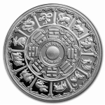 AURINUM*TOP*ANGEBOT** 1 oz Silber Round 2025 PROOF COLOR - SCHLANGE / SNAKE - Jahr der SCHLANGE - Lunarserie Round in Proof - Auflage 888