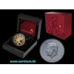 1 oz Niue 2026 Black Proof Gilded - Jahr des PFERDES -...