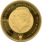 1 Unze Gold Kamerun 2025 BU - Reise - Zeitalter der...