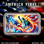 NEU* 1 oz Silber Motivbarren COLOR - LIBERTY & EAGLE...