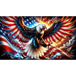 NEU* 1 oz Silber Motivbarren COLOR - LIBERTY & EAGLE AMERICA FIRST 1st  - Silber Color Farbig Auflage/Mintage 250