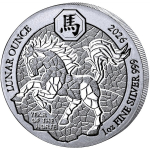 NEU* 1 oz Ruanda 2026 BU - PFERD - LUNAR OUNCE - JAHR des...