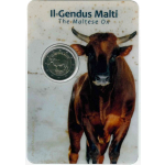 2 Euro Malta 2025 BU Coin Card - Maltesischer Ochse