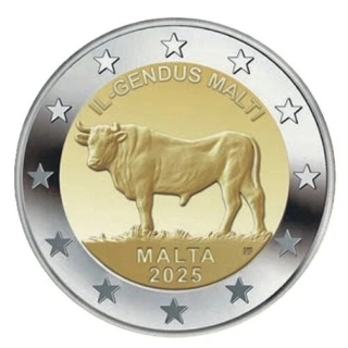 2 Euro Malta 2025 BU Maltesischer Ochse bfr