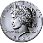 AURINUM*SUMMER*SALE* 1 oz USA 2023 BU - PEACE DOLLAR $$ -...