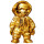 NEU* 2 oz Kamerun 2025 GILDED - URBAN HOLLOW - 3-Dimensional - Silber 2000 Francs - Innovation !