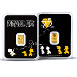 0,5 g GOLD - PEANUTS SNOOPY - 75 Jahre Peanuts