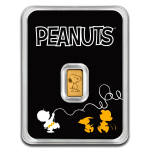 0,5 g GOLD - PEANUTS SNOOPY - 75 Jahre Peanuts