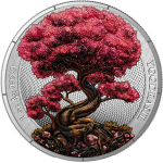 NEU* 4 x 1 oz Silber Germania 2025 COLOR - YGGDRASIL BAUM des LEBENS / TREE of LIFE - SOMMER HERBST WINTER FRÜHLING - Serie Mystischer Wald - Mythical Forest  - Germania Mint