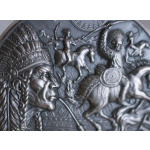 2 oz Kamerun 2024 Antique - COMANCHE Indianer - TRIBAL...