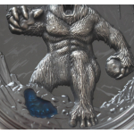 2 oz Niue 2022 Black Proof - YETI - Die Legende des Schneemenschen im Himalaya - Harzelement - silber 5 NZ$