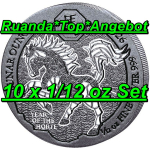 AURINUM*TOP*ANGEBOT* 10 x 1/12 oz Ruanda 2026 BU SET -...