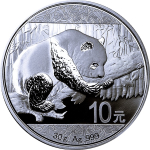 30 g Silber China 2016 BU - Panda - Silberpanda -...