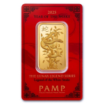 NEU* 1 oz Goldbarren PAMP SUISSE - Schlange - Jahr der Weissen Schlange - Year of the WHITE Snake