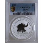 1 oz Tuvalu 2023 PCGS MS70 - Ottifant - PCGS Coin Card -...