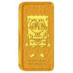 2 x  1 g Gold SET 2025 SpongeBob Schwammkopf - Bikini Bottom - Australien Perth Mint Edition - Coin Card