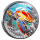 2 oz Niue 2025 Proof - Green Sea Turtle - BUNTGLAS-Edition / STAINED GLASS - Nature’s Window - SilberEdition 5 NZ$