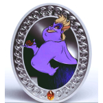 1 oz Niue 2025 - URSULA - Disney Villains Schurken - mit Edelsteinchen / Gemstone - 1 Unze Silber coloriert 2 NZ$