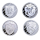 NEU* 4 x 1 oz USA 2025 SET Silber Round - HARRY POTTER Haus SLYTHERIN  RAVENCLAW HUFFLEPUFF GRYFFINDOR