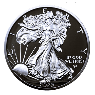 NEU* 1 oz American Eagle Liberty 2025 - BLACK RUTHENIUM RING EDITION