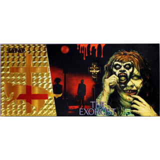 NEU ** Goldfolie - Der EXORZIST Demon Regan - 24-Karat Vergoldung - Polycarbonat - $100 - 24K Note Bill