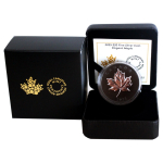 1 oz Kanada 2025 Maple Leaf Matt Proof - ELEGANT MAPLE Black Rhodium - 20 $