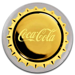 1,2 g GOLD Niue 2025 Proof - COCA - COLA Bottle Cap - 8$ -  Mint Verpackung/Package