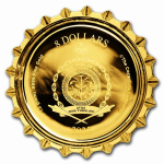 1,2 g GOLD Niue 2025 Proof - COCA - COLA Bottle Cap - 8$ -  Mint Verpackung/Package
