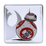 1 oz Medaillon 2025 Proof - STAR WARS Star Wars™ REY vs  BB-8 Episches Duell - Doppelseitiges Motiv - Silber - Epische Kämpfe des Star Wars Universums
