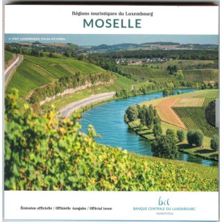 Luxemburg Kursmünzensatz Mosel 2025 Stgl. Großherzog Henri -- Münzzeichen (Rabe)
