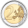 2 Euro Luxemburg 2025 bfr 25. Jahrestag der Thronbesteigung von Großherzog Henri