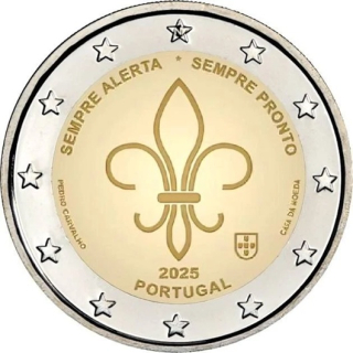 2 Euro Portugal 2025 Weltpfadfinder- und Jugendbewegungen