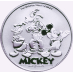 NEU* 1 oz Niue 2025 BU - Mickey Mouse & Freunde / Friends - Doanld Duck Goofy Mickey Mouse - Freunde fürs Leben - 2 $ - Prägestätte Ausverkauft