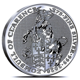 NEU** 1 oz Silber Round 2025 BU - STIER / BULLE / BULL -  ZOMBUCKS Zombie Apokalypse - Die Untoten der Kommenden Apokalypse (7) - 75 Zombucks