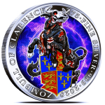 NEU** 1 oz Silber Round 2025 COLOR - STIER / BULLE / BULL...