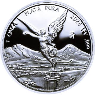 1 oz Mexico 2024 LIBERTA - SIEGESGÖTTIN - Silber 1 Onza