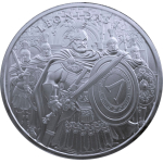 NEU* 1 oz Silber Round BU - LEONIDAS - Legendäre...