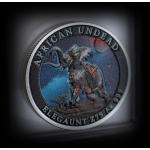 1 oz Silber Round 2025 Glow-in-the-Dark -  ZOMBIE ELEFANT / ELEGAUNT -  ZOMBUCKS Zombie Apokalypse - Die Untoten der Kommenden Apokalypse Nr. 6 - 75 Zombucks - Echtbilder