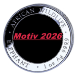 NEU* 1 oz Somalia Elefant 2025 MOTIV 2026 - Privy ANA...