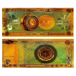 NEU ** Goldfolie - BITCOIN - 24-Karat Vergoldung -...